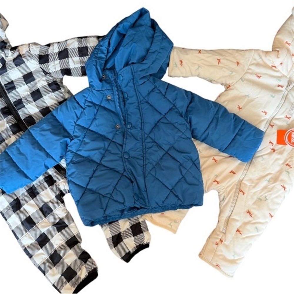 Winter Bundle Quilted Hooded Jacket and Onsies